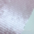 Polyester Pink 18mm Large Sequin Mesh Embroidery Fabric